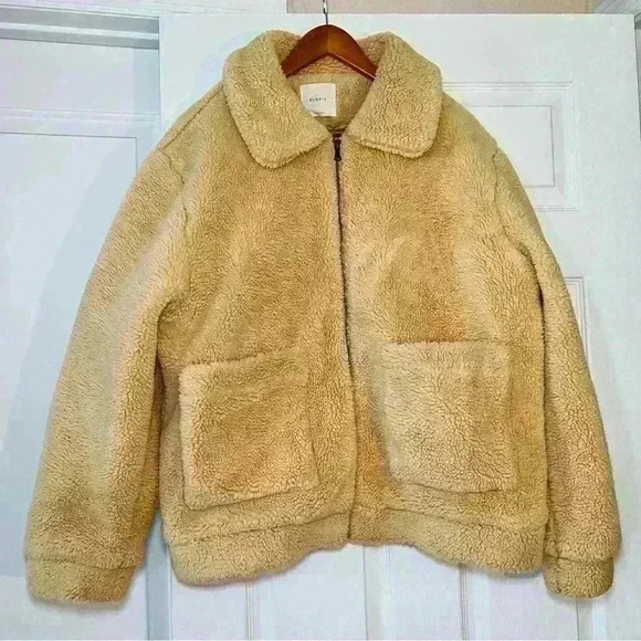 Elodie Teddy Bear Sherpa Full Zip Jacket - Picture 1 of 9